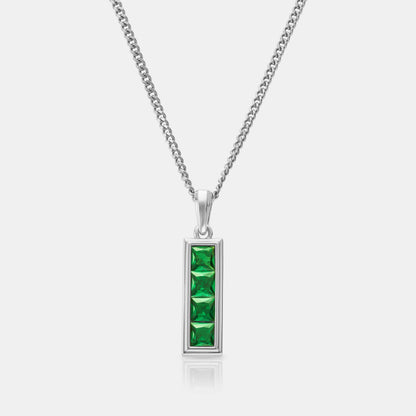 Emerald Stone Totem (Silver)