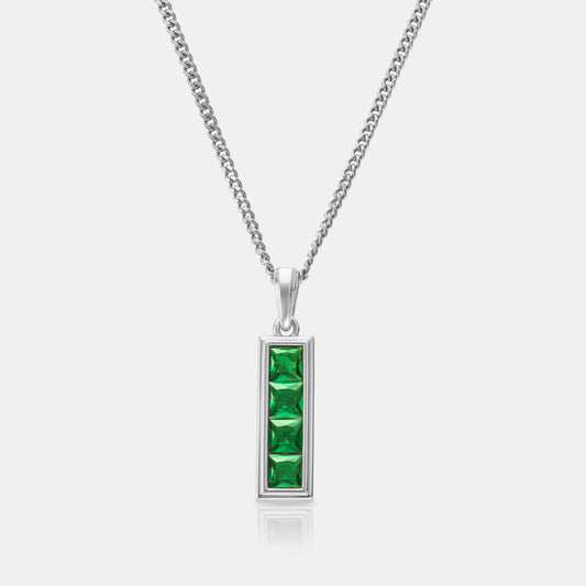 Emerald Stone Totem (Silver)