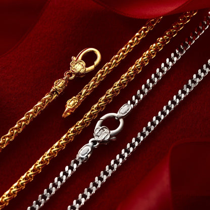 Wheat (18ct Gold) 3mm | Sterling Silver