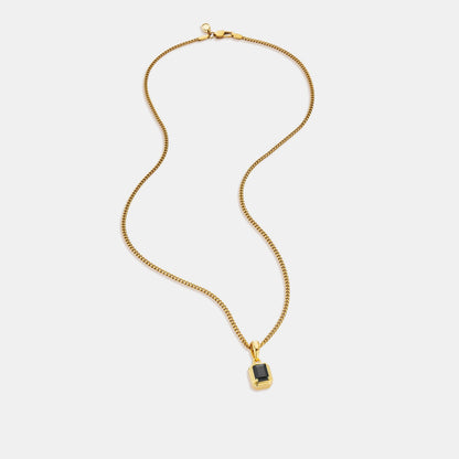 Onyx Stone Rectangle (Gold)
