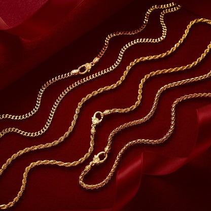 Cuban (18ct Gold) 3mm | Sterling Silver