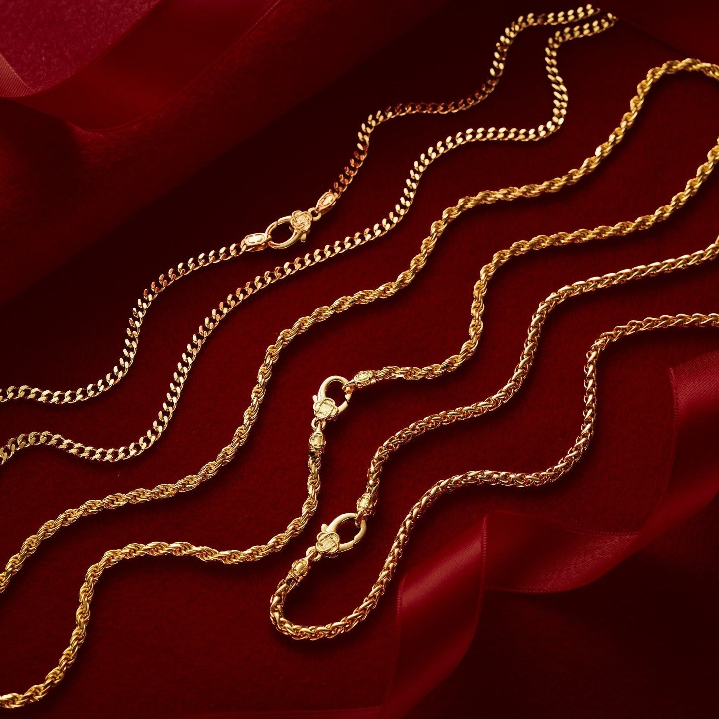 Wheat (18ct Gold) 3mm | Sterling Silver